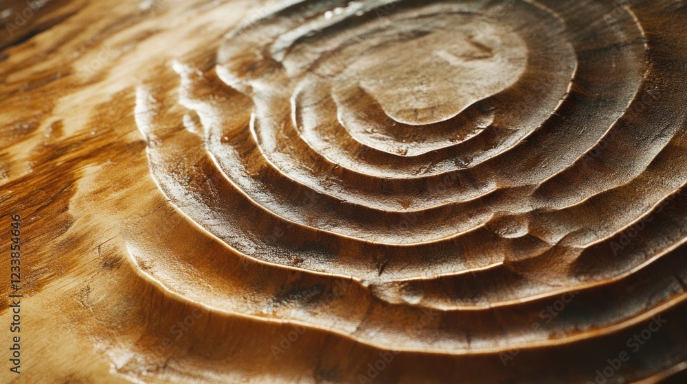 Leinwandbilder macro close-up of textured tree trunk slice showcasing natural circular patterns and smooth surface 
