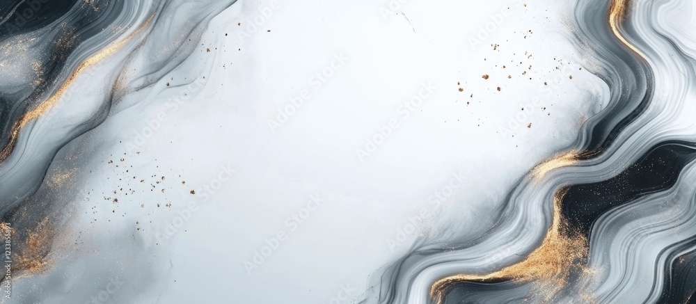 Poster elegant white marble background featuring gray marble textures and ample space for text or design el