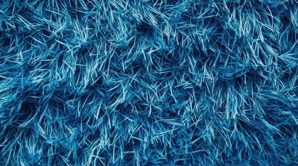 Obraz premium Vibrant Close Up of Soft Blue Grass Texture Ideal for Background or Text Placement in Creative Designs