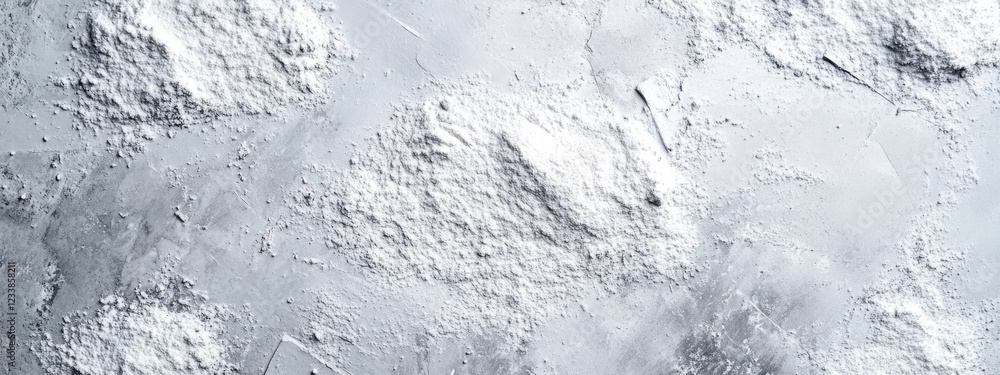 Aufkleber white powder spread over textured grey surface ideal for backgrounds and copy space use in design pr