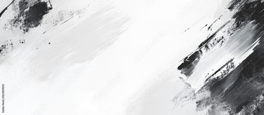 Poster elegant white paint texture background featuring artistic brush strokes with ample empty space for c