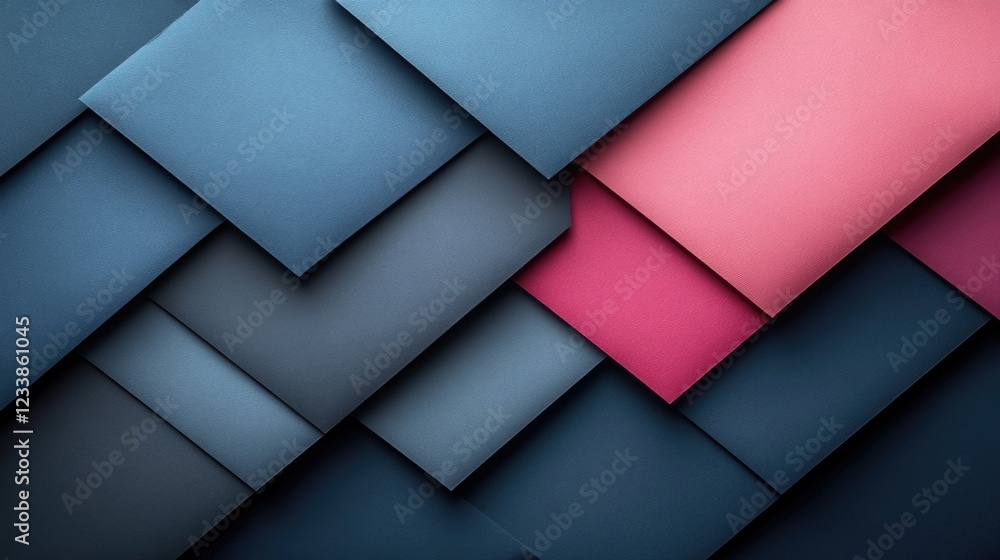 Poster Colorful layered envelopes with a modern design and empty space for text ideal for stationery, invitations, or marketing materials.