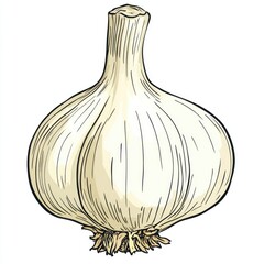 Fresh Garlic Bulb