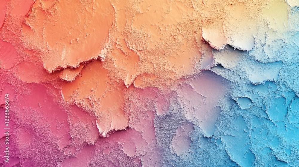 Fototapete Colorful Abstract Textured Background with Gradient Hues and Empty Space for Text or Design Elements