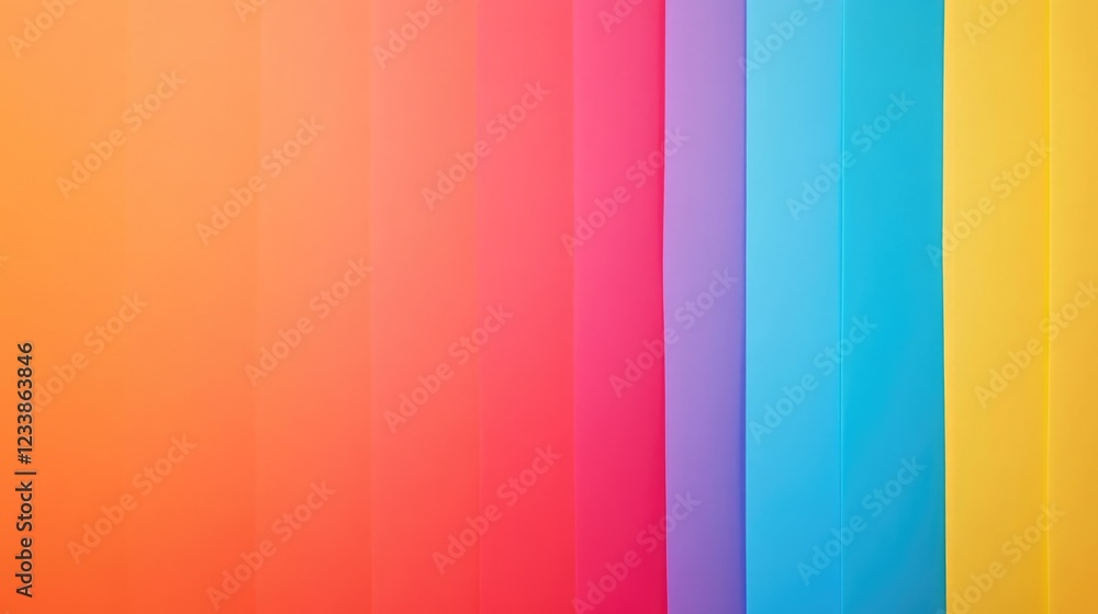 Poster colorful gradient background with stripes in vibrant shades ideal for text placement and creative de