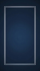 Elegant navy blue background with a double silver frame, perfect for adding text or images. Ideal for invitations, presentations, or website design.