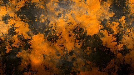 Abstract orange and black texture resembling a smoky or fiery background.