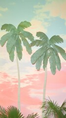 Silhouette palm tree craft outdoors nature plant.