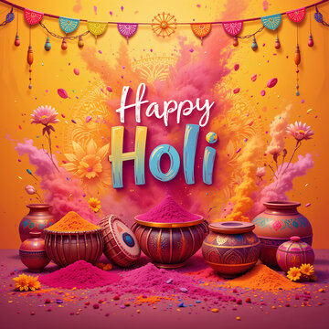 Festive Holi Decorations