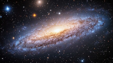 Fototapeta premium Cosmic Galaxy Background with Stars and Space Atmosphere for Infinite Possibilities and Creative Projects