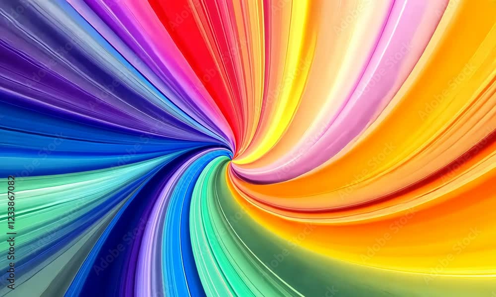 Poster gradient rainbow swirl liquid background neon abstract blurred gradient mesh background in bright co