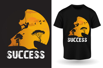 Success, Success Only Typography T-shirt Design,