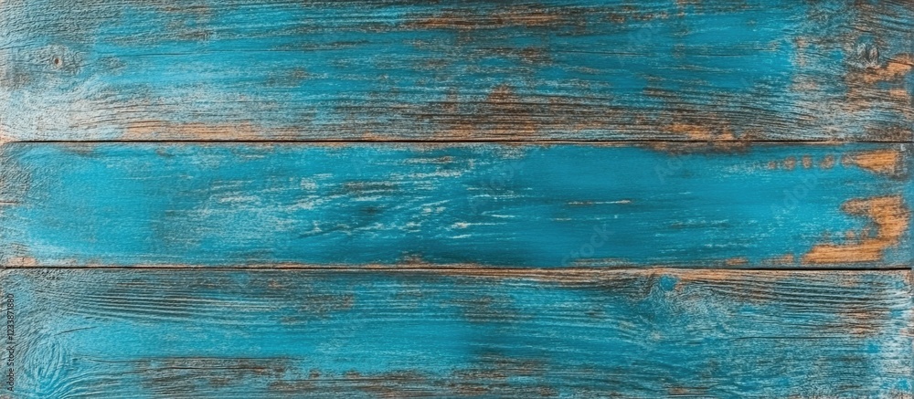 Poster blue weathered wooden planks background with texture and rustic details suitable for design use copy