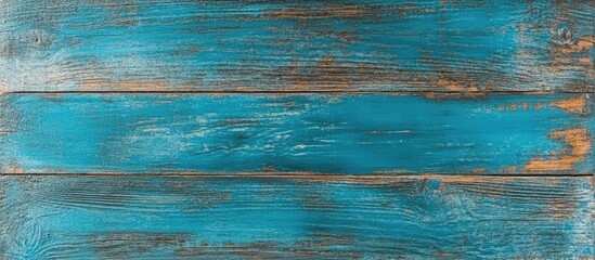 Obraz premium Blue weathered wooden planks background with texture and rustic details suitable for design use Copy Space