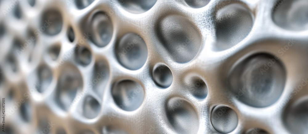 Aufkleber textured surface with rounded depressions and light reflections in abstract design including copy sp