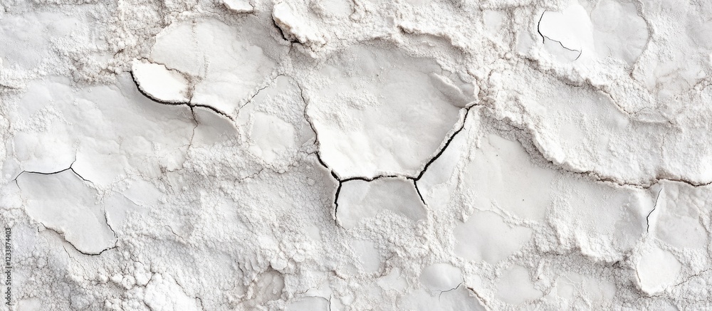 Aufkleber cracked white textured surface with irregular patterns and signs of wear ideal for backgrounds and d