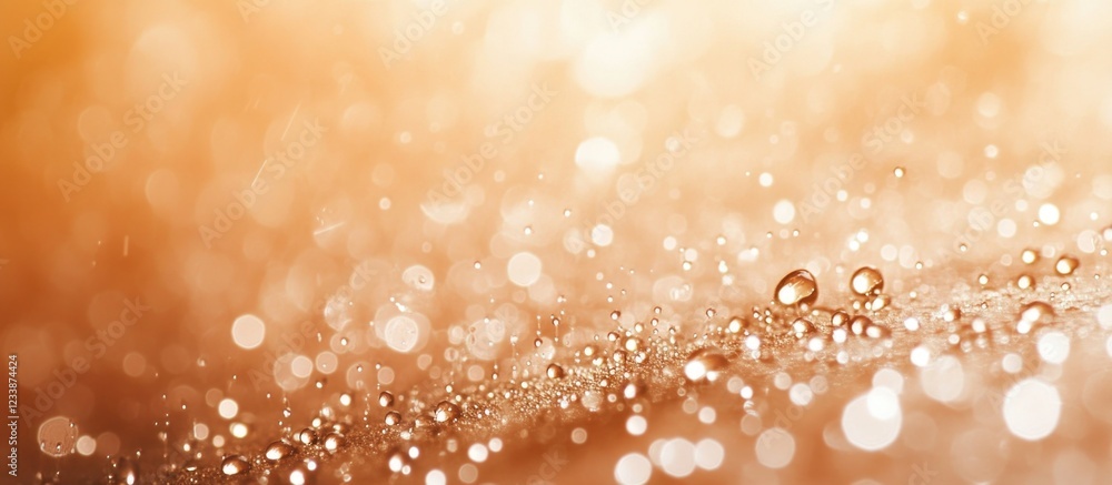 Aufkleber abstract golden background with blurred water droplets and bokeh effect suitable for use as a textur