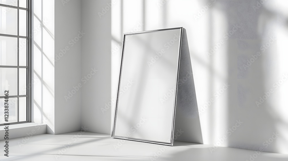 Leinwandbilder bright and minimalist interior design with a large window framing a scenic outdoor view the room fea