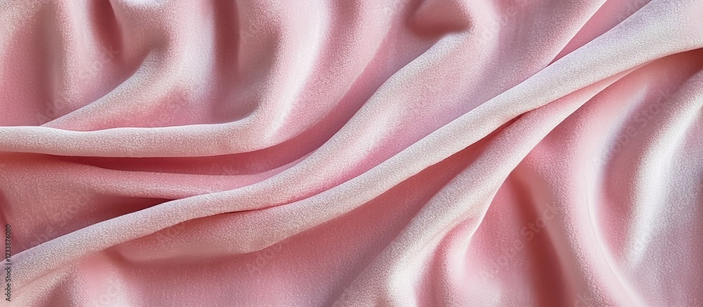 Poster pink fabric texture with soft folds and drapes ideal for background use copy space
