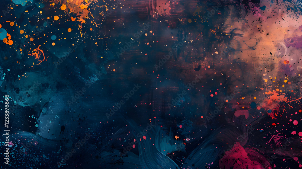 Poster abstract colorful splash background with vibrant hues and textures.