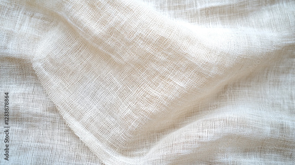 Poster soft white cotton fabric texture with subtle light patterns perfect for backgrounds and designs