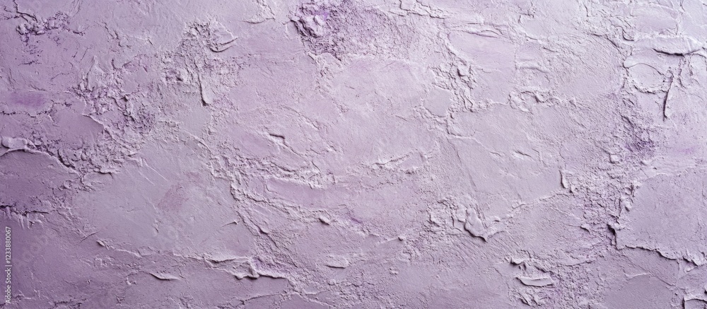 Poster textured abstract wall surface in soft lavender tones with uneven plaster finish and copy space for 