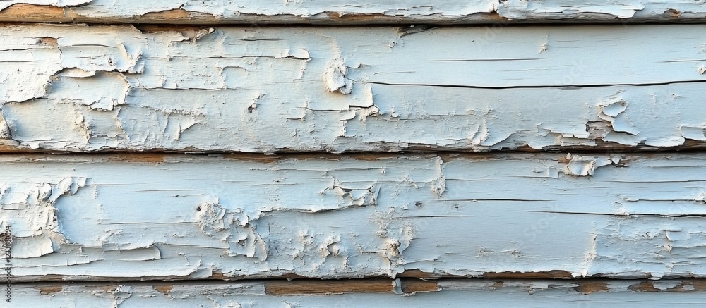 Poster weathered blue wood texture with peeling paint and rough surface suitable for backgrounds and design