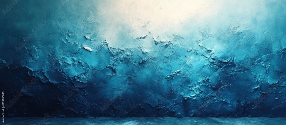 Poster abstract ocean blue texture with light reflections and depth, suitable for backgrounds and design pr