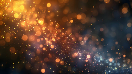 Fototapeta premium A vibrant abstract background with glowing particles and bokeh effects.