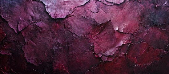 Naklejka premium Textured abstract background featuring deep burgundy and plum shades with intricate layers and variations. Copy Space available.