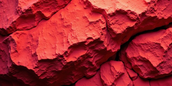 A mesmerizing close-up of layered red rocks reveals intricate textures; the top darker hue contrasts against the redder base, evoking warmth and depth in its natural artistry