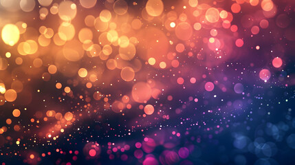 A vibrant abstract background with colorful bokeh lights creating a dreamy atmosphere.