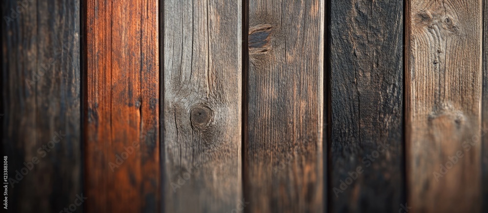 Poster wooden plank background with varying shades and textures showcasing natural grain patterns and weath
