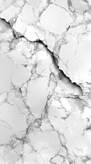 Obraz premium Cracked Marble Texture: White Stone Background