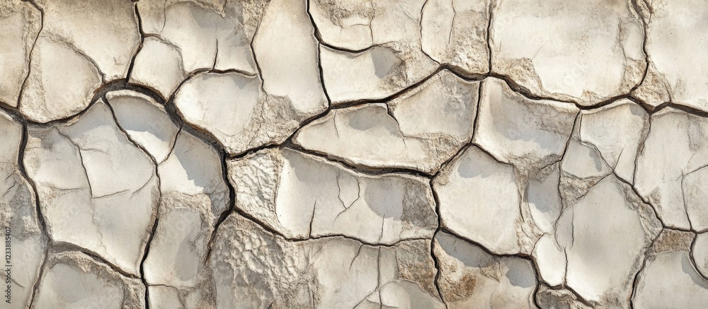 Poster cracked textured surface with varying shades of beige and brown. abstract background with copy space