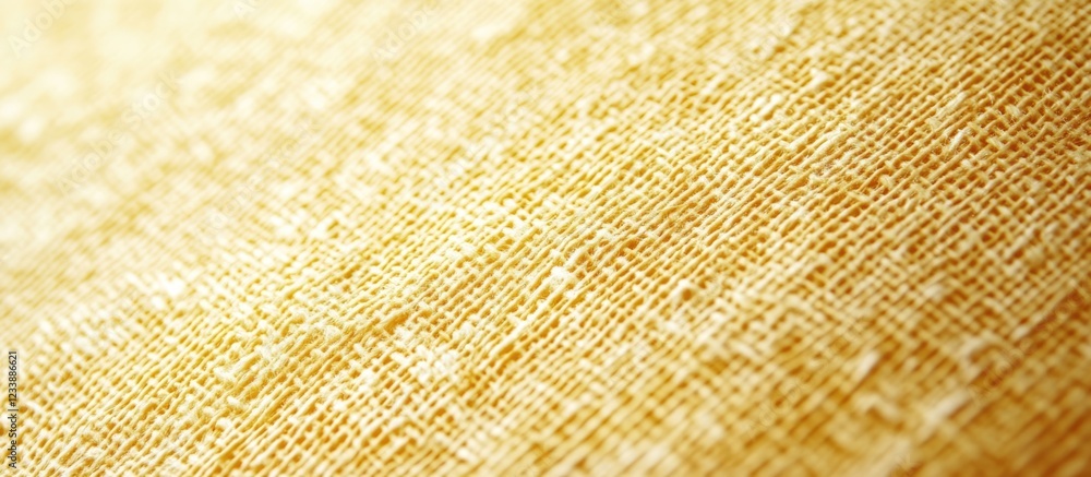 Poster textured yellow fabric background with soft weave pattern and natural light highlighting the fibers,