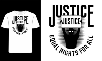 Justice & Revolution Inspired T-Shirts Vector Clipart