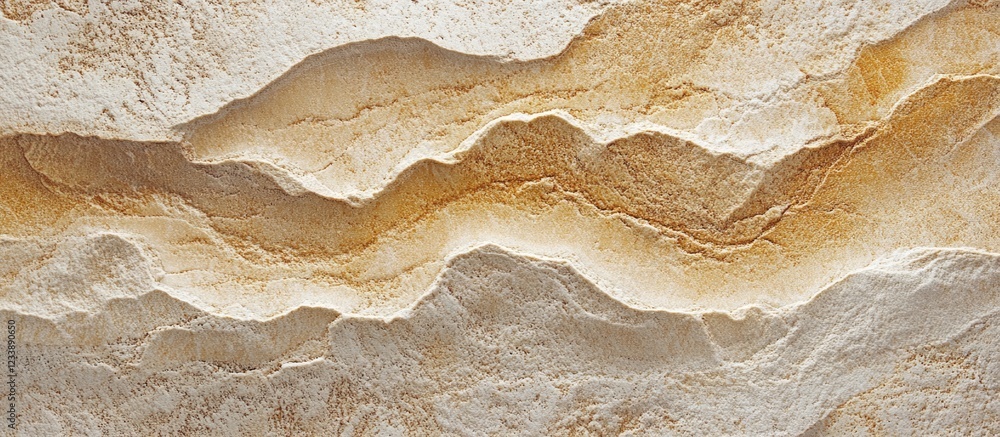 Poster natural textured stone surface with layered patterns in earthy tones and light colors suitable for b