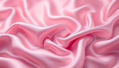 Elegant Pink Silk Fabric Texture
