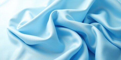 Obraz premium Glimpse of light blue silk: a mesmerizing blend of smoothness and elegance, its soft, silky texture invites gentle caresses under the delicate hue of morning sky