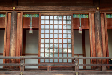 traditional japanese wooden facade
