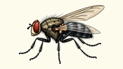 A sharp focus on the anatomy of a cleg fly in high resolution.