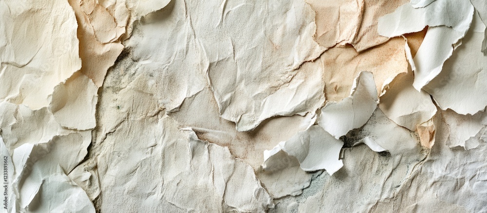 Aufkleber textured background of peeling paint in soft neutral tones detailed close-up with irregular surface 