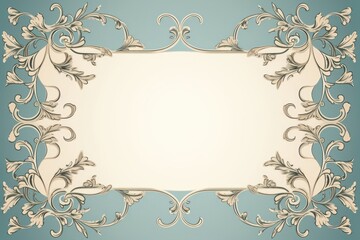 Vintage elegant ornament frame backgrounds graphics pattern.