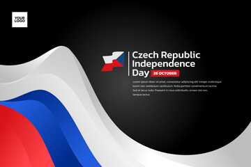Czech Republic flag background, Czech Republic independence day 28th october