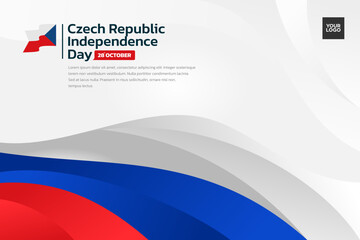 Czech Republic flag background, Czech Republic independence day 28th october