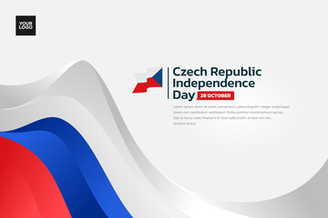 Czech Republic flag background, Czech Republic independence day 28th october