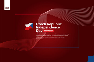 Czech Republic flag background, Czech Republic independence day 28th october
