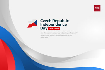Czech Republic flag background, Czech Republic independence day 28th october