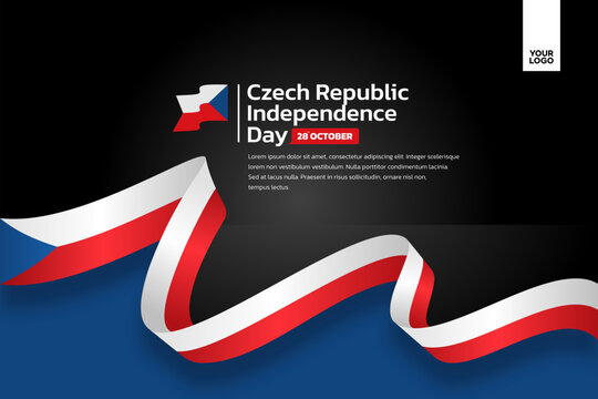 Czech Republic flag background, Czech Republic independence day 28th october